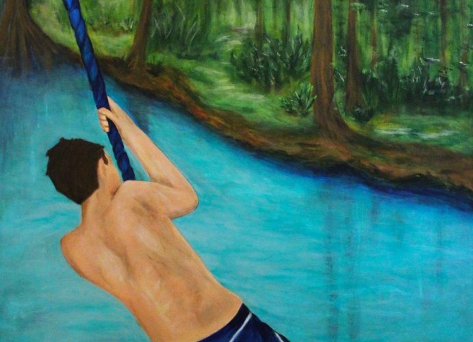 Donna Chase- Blue Rope, Acrylic